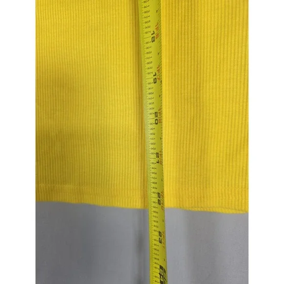 Yellow Vintage 90s Tank Top Women Medium Cotton Embroidered Malaysia Boho Retro - Picture 7 of 8